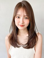 くびれヘアシースルーバング美髪艶感斜めバング#404f0429