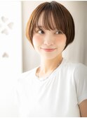似合わせカットひし形小顔丸みショートマッシュX志木30代40代