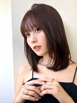 アンフィニー 銀座(ANFINI) ミディアムヘア/暗めカラー/グランマッシュ/前髪カット/銀座