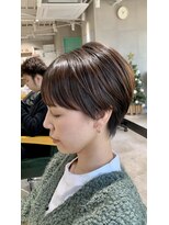 アーツ 茅ヶ崎(arts)&nbsp;ショートカット20代30代40代前髪あり面長丸顔ショートボブ