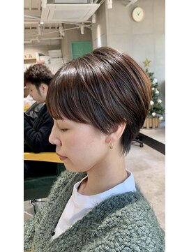 アーツ 茅ヶ崎(arts) ショートカット20代30代40代前髪あり面長丸顔ショートボブ