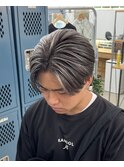 センターパート/メンズバレイヤージュ/メンズデザインカラー