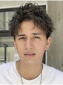 仙台アップバングショートスパイキーショートツイストパーマ30代