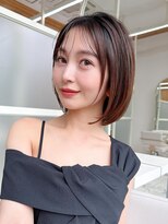 アフロート エル 錦糸町(AFLOAT L) 30代ぎりぎり結べる切りっぱなしボブ/タッセルカット