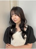 レイヤーカット/ハッシュカット/透明感/暗めカラー/ダブルカラー