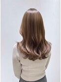 【横顔美人】くびれ巻きと透明感カラー