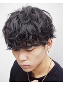 ツイスト波巻きスパイラルシャドウパーマ