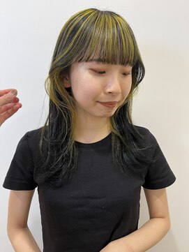 ヴィンス(vince) イエローカラー/ハイライト/デザインカラー