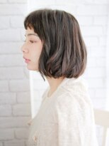 ヘアメイク ナル(hair make nalu)&nbsp;アシメショートバングの外ハネボブ