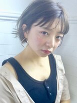 ディッセンバー 渋谷(December)&nbsp;『December』黒髪でもやわらかく♪おしゃれ耳かけショートボブ