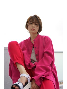 オッジ 溝の口(Oggi) contrast RED short 【oggi】【溝の口・美容院】