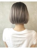 バレイヤージュフラットボブ