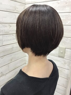 プログレス つくば店(PROGRESS by ヂェムクローバーヘアー) 大人クールなショートボブ♪ー5歳見えの白髪染め!