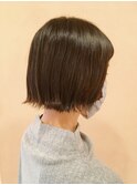 【morio鶴瀬】切りっぱなしミニボブ×外ハネスタイル