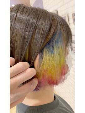 アイコニック 日進梅森台店(ICONIQ) 遊び心◎インナーカラー★レインボー♪