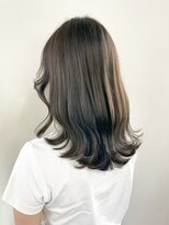 オル(Olu)&nbsp;【MASAYA】ブリーチなしのオリーブベージュ××レイヤーロブ