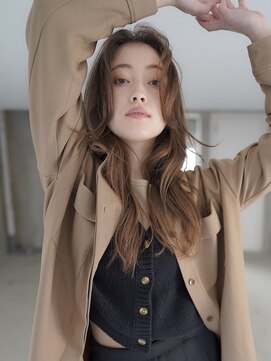 ログ オモテサンドウ(L.O.G OMOTESANDO) リバースバングアッシュブラウン