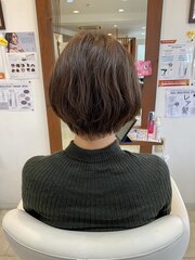 【just hair 京急久里浜】大人ショートボブ/シフォングレージュ