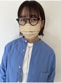 【チラ見せイヤリングカラー】抜け感ボブぷつっとボブ