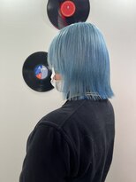 デート 下北沢(DATE)&nbsp;ダブルカラーブルーベージュカラーケアブリーチハイトーンカラー