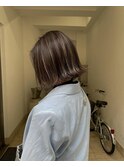 "ボブとコントラストハイライト"