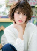 大人かわいいくせ毛風MIXショート小顔ミディh2大宮20代30代40代