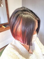 ヘアモグ(hair Mogu)&nbsp;デザインカラーMIX  前下りボブ