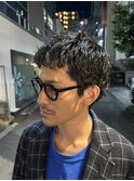 メンズ × パーマ
