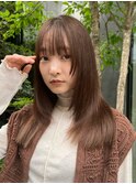 レイヤーカット/艶髪縮毛矯正/ワイドバング