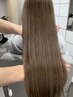 ブリーチなしダブルカラー+カット+トリキュア5stepトリートメント￥17200