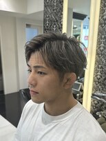 エアー 銀座タワー(AIR)&nbsp;メンズカット/ハイライト/メッシュ/シルバー/刈り上げ/ブリーチ