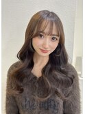 レイヤーカット×ブラウンカラー