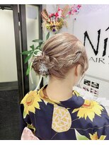 ヘアーサロン ニクス 池袋(hair Salon Nix)&nbsp;浴衣ヘアアレンジ