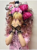 体育祭★盛り髪ツインテール『オニ可愛い爆盛りちゃん』(^○^)