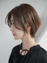 表参道白髪ぼかし髪質改善カラーウルフショートボブ40代50代60代
