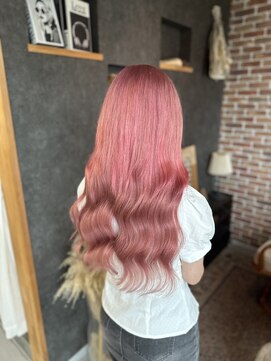 空 ピンクカラー/ブリーチ2回以上