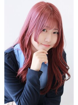 ステラ ヘア デザイン サロン(STELLA hair design salon) トレンドレイヤースタイルのハイトーンピンク Y
