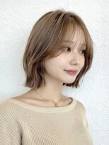 ボタン(botan)&nbsp;「柔らかさと透明感で“優しい美人”をつくるシアーボブ。」