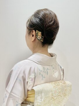 アンベリールフルー(EMBELLIR fleur) 訪問着ヘアスタイル 華やかで上品な和装アレンジ