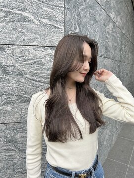 ブラン(Blanc Aoyama) レイヤーカット/顔まわりカット/ブリーチなし/ロング/ミディアム