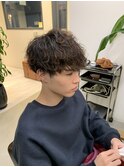 波巻きパーマ