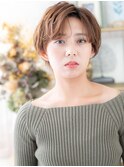 アンブレラカラーブリーチなしハンサムショートウルフc8浦和30代