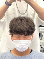 メンズヘアセンス 渋谷(MEN'S HAIR SENSE)&nbsp;ニュアンスパーマ/センターパート/メンズ/眉毛/フェザーパーマ