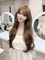 アイシー 表参道(ICY) 盛れるツヤくびれヘアブリーチありWカラーミルクティー ベージュ