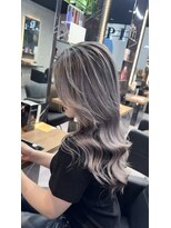 ラピス 大阪心斎橋店(Lapis)&nbsp;バレイヤージュ　しるばー