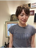 緩めショートパーマ