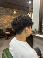 オールマンバーバーショップ 流山おおたかの森(Allman Barbershop)&nbsp;リバースセンターパート/ニュアンスパーマ/流山おおたかの森