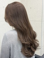 スターズ 柏(STARS)&nbsp;ミルクティーアッシュ 顔周りカット レイヤー 髪質改善 艶髪