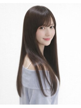 ルーモエスト(Lumo-Est.)の写真/プラチナ配合の縮毛矯正で自然な艶髪へ♪キラキラコース追加でさらにサラサラの指通りに