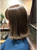 【Crea】外ハネボブ×グレージュグラデーション